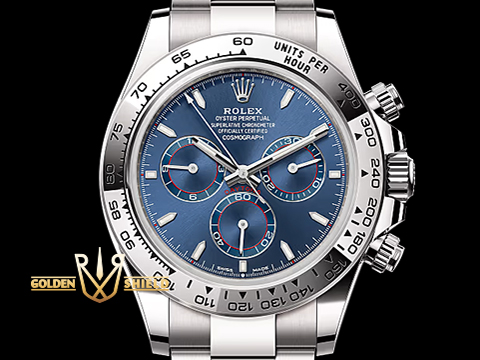 ROLEX 勞力士 Cosmograph Daytona 宇宙計時型 迪通拿 126509 藍面 18K白金 計時碼表 新款4131機芯 2025年保單 新式保卡 賽車錶 自動上鏈 40mm