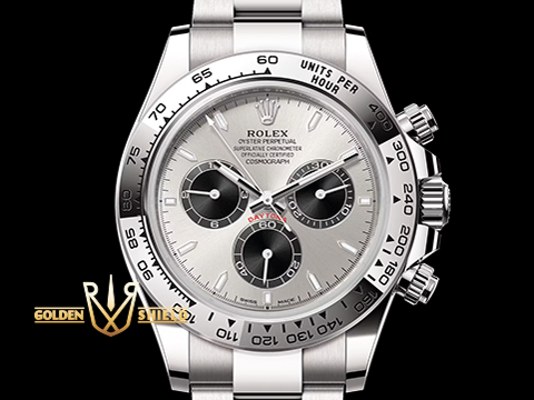 ROLEX 勞力士 Cosmograph Daytona 宇宙計時型 迪通拿 126509 灰熊貓 梁家輝 銀灰色錶面搭配亮黑色計時盤 18K白金 計時碼表 新款4131機芯 2025年保卡 賽車錶 自動上鏈 40mm