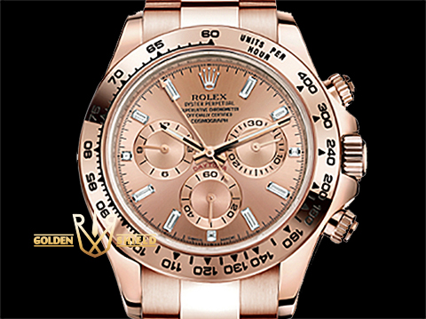 ROLEX 勞力士 Cosmograph Daytona 116505A 宇宙計型 迪通拿停產款 玫瑰金 搭配T鑽粉色錶面