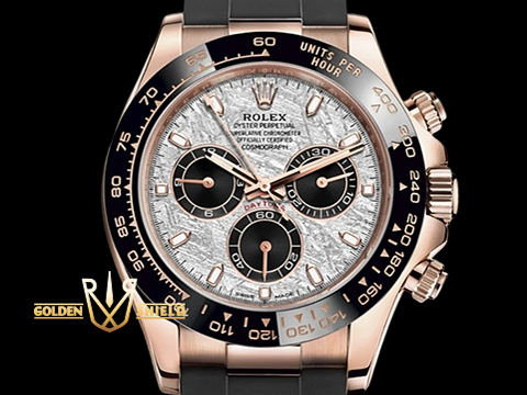 ROLEX 勞力士 Daytona 116515 迪通拿 永恆玫瑰金 計時碼表2023年停產款 稀有隕石面盤 自動上鍊 40mm 2022年保單 新式保卡
