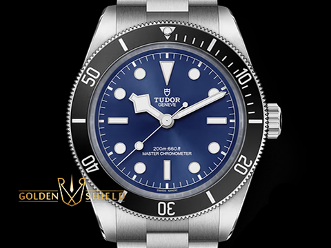 TUDOR 帝舵 Heritage Black Bay 碧灣 7943A1A0NU-0001 新款黑水鬼 雪花針 不鏽鋼材質 藍色面盤 自製機芯搭配最新快速調節「T-fit」折疊扣 2026年保卡 潛水錶 自動上鍊 43mm