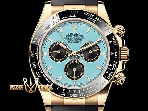 ROLEX 勞力士 Daytona 迪通拿 126518 宇宙計型 迪通拿 綠松石色 面盤 黃金 最新款 4131自動上鏈機芯 新款滑軌錶釦 2026年保單 新式保卡