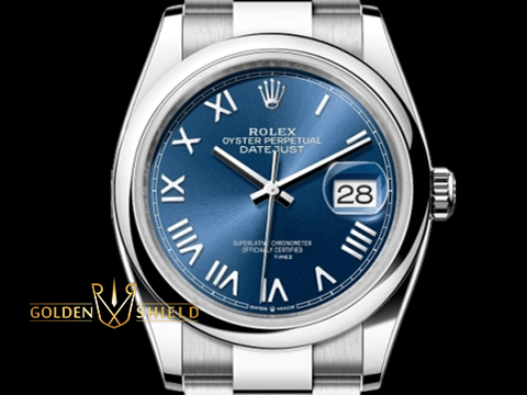 ROLEX 勞力士 DateJust 經典 蠔式日誌型 126200 藍色錶面 羅馬字時標 最新3235機芯 2026年新式保卡 自動上鍊 36mm