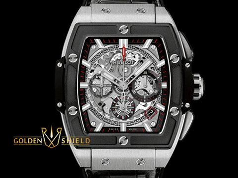 Hublot 宇舶 Spirit of Big Bang Titanium Blue 大爆炸 靈魂系列 601.NM.0173.LR 鈦金屬材質 黑色陶瓷錶圈 酒桶型 計時碼表 2024年電子保單 自動上鍊 45mm