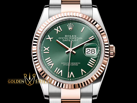 ROLEX 勞力士 蠔式 Datejust 126231 永恒 玫瑰金 2026年保單 新式綠卡 薄荷綠面 羅馬時標 自動上鍊 36mm