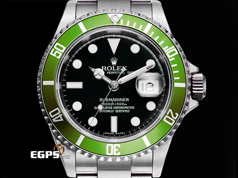 ROLEX 勞力士 Submariner 16610LV 潛航者 不鏽鋼材質 初代綠水鬼 KERMIT 尖頭4 科米蛙 自動上鍊 40mm