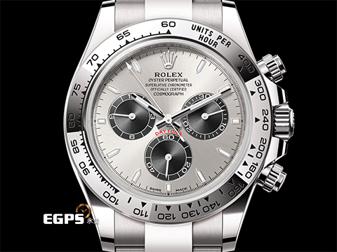 ROLEX 勞力士 Daytona 126509 迪通拿 計時碼表 18K白金 鍊帶款 2025年新式綠卡 灰色熊貓面盤 梁家輝面 自動上鏈 40mm