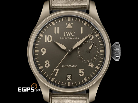 IWC 萬國 Big Pilot 大飛行員系列 IW506003 特別版 陶瓷錶 鈦合金錶扣 TOP GUN海軍空戰部隊腕錶「莫哈韋沙漠」限量250隻 2024年保單 蒐藏未使用品 自動上鍊 46mm