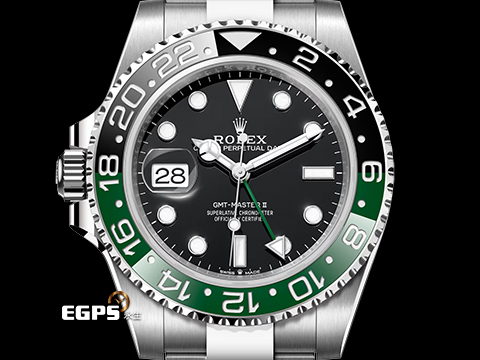 ROLEX 勞力士 GMT-Master II 格林威治型 126720 VTNR 綠黑框 雪碧 左冠錶 126720VTNR 勞力士罕見左冠錶 2026年新式保卡 (Oyster)三節錶帶 自動上鍊 40mm