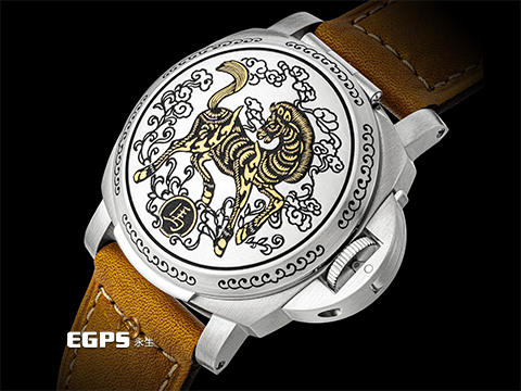 PANERAI 沛納海 Luminor Sealand Year of the Horse PAM00847 PAM847 不鏽鋼材質 馬年紀念款 限量100支 馬年圖案錶蓋 2014年保單 台灣公司貨 僅試戴收藏 膠膜未撕 自動上鍊 44mm