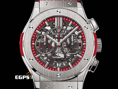HUBLOT 宇舶 Classic Fusion 經典融合 525.NX.0139.VRWC 鈦金屬材質 鏤空面盤 計時碼錶 板球世界盃標誌透明錶背 自動上鍊 45mm