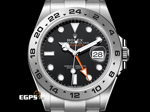 ROLEX 勞力士 Explorer II 蠔式 探險家2型 226570 黑色面盤 探二 橘色兩地時間指針 GMT 不鏽鋼 新款3285機芯 2024年保卡 自動上鍊 42mm