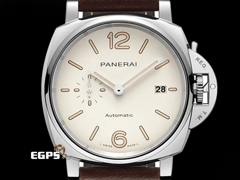 PANERAI 沛納海 Luminor Due PAM1046 米白色面盤 奶油面 PAM01046 三日鍊 小秒針 不鏽鋼 2023年台灣公司貨 自動上鍊 42mm