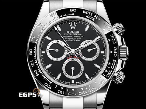 ROLEX 勞力士 Cosmograph Daytona 宇宙計時型 迪通拿 126500LN 計時碼表 黑熊貓 亮黑色面盤搭配銀色計時圈 不鏽鋼 陶瓷錶圈 最新4131機芯 2026年保卡 自動上鍊 40mm