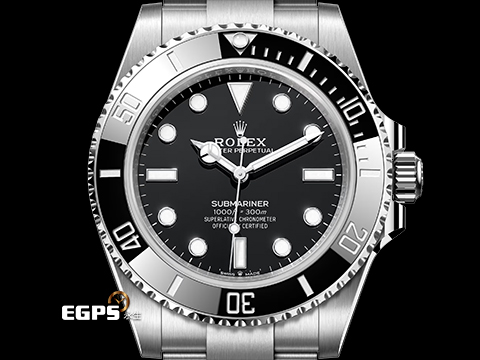 ROLEX 勞力士 Submariner 蠔式 潛航者 124060 經典 無日曆 黑水鬼 陶瓷外圈 不鏽鋼 大三針 2026年保卡 潛水錶 自動上鍊 41mm