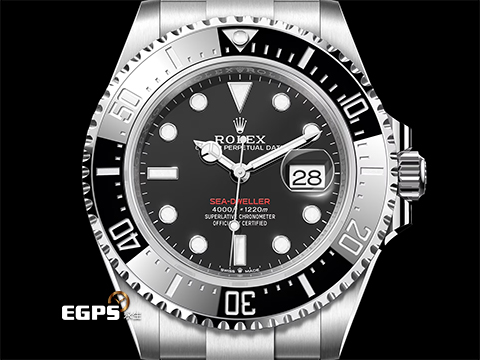 ROLEX 勞力士 Sea-Dweller 海使者 126600 MK2 50週年款 2024年保卡 單紅 皇冠版 陶瓷圈 排氦氣閥 潛水錶 自動上鏈 43mm