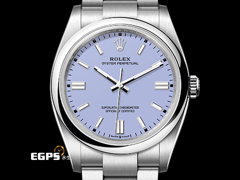 ROLEX 勞力士 Oyster Perpetual 36 蠔式恆動型 126000 最新款 薰衣草紫色面盤 OP36 不鏽鋼 大三針 2026年保卡 自動上鍊 36mm