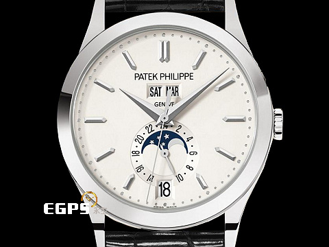 Patek Philippe 百達翡麗 PP錶 Complications Annual Calendar 複雜功能時計 5396G-001 年曆錶 月相盈虧 18K白金材質 自動上鍊 38.5mm