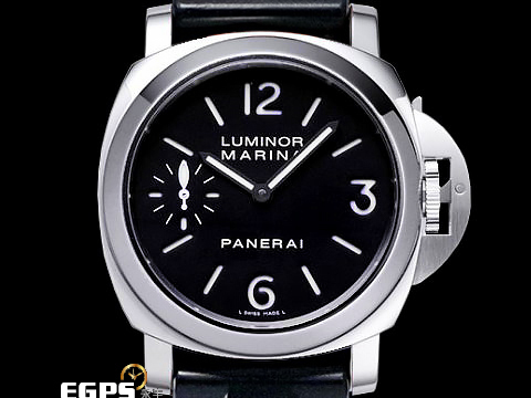 PANERAI 沛納海 Luminor Marina PAM111 小秒針 不鏽鋼 夜光黑色三明治面盤 PAM00111 最能代表小沛的經典款式 手上鍊 44mm