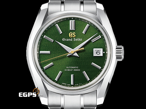 GRAND SEIKO 特級精工 GS精工 Heritage Collection 系列 SBGH351 不鏽鋼材質 立夏「Rikka」深綠色紋理面盤描繪初夏時節 草原被清爽微風吹拂的景象 2026年保卡 自動上鍊 40mm