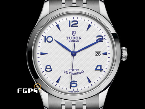 TUDOR 帝舵 1926系列 91550-0005 藍色指針、時標 搭配白色浮雕裝飾面盤 經典 大三針 不鏽鋼 周董 周杰倫代言款 2026年保單 自動上鍊 39mm