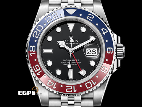 ROLEX 勞力士 GMT-Master II 格林威治型 126710BLRO 紅 藍 雙色陶瓷框 可樂圈 停產絕版錶款 兩地時區 2025年 Pepsi 百事圈 紀念型(Jubilee)五銖錶帶 自動上鍊 40mm