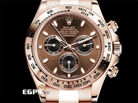 ROLEX 勞力士 Daytona 迪通拿 116505 18K永恆玫瑰金材質 計時碼表 巧克力熊貓面盤 2023年保卡 自動上鍊 40mm