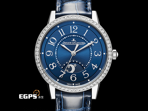 Jaeger LeCoultre 積家 Rendez-Vous Night & Day 約會系列 Q3448480 不鏽鋼材質 原廠鑲嵌鑽石錶圈 藍色面盤 2020年保卡 自動上鏈 34mm