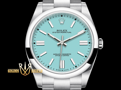 ROLEX 勞力士 Oyster Perpetual 124300 蠔式恆動 經典 大三針 最新發表3230機芯,最熱門的 綠松石色TIFFANY藍色面盤 2022年保單 新式保卡 自動上鍊 41mm