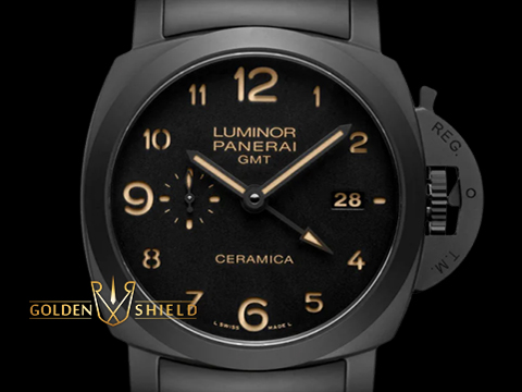 PANERAI 沛納海 Luminor 1950 系列 PAM438 三日鍊 動能顯示 小秒針 三明治黑色面盤 夜光時標 PAM00438 不鏽鋼 三日鍊 72小時動能顯示 手上鍊 44mm