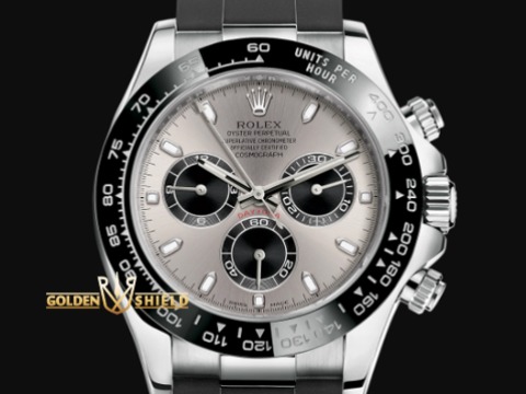 ROLEX 勞力士 Daytona 116519LN 白K金迪通拿 陶瓷框 灰色面盤 梁家輝 橡膠錶帶款 40mm 2023年保單 新式保卡