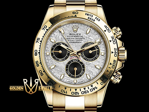 ROLEX 勞力士 Daytona 迪通拿 116508 黃K金 隕石面盤 計時碼表 自動上鍊 40mm 2023年保單 新式保卡