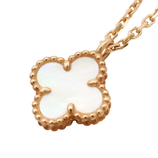 Van Cleef & Arpels 梵克雅寶 Sweet Alhambra 項鍊 18K黃金 珍珠母貝